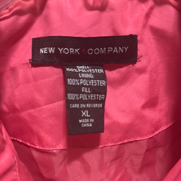 Pink Quilted Puffer Vest by New York & Company Size XL - Picture 4 of 8